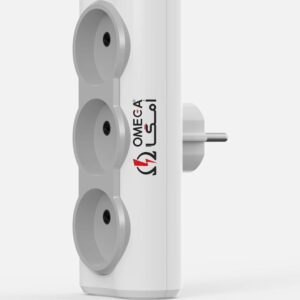 رابط برق سه خانه دیواری امگا