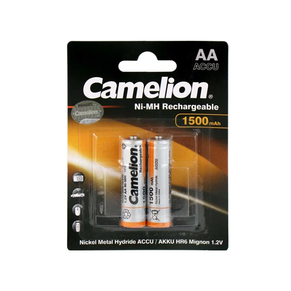 باتری قلمی قابل شارژ کملیون مدل Rechargeable ظرفیت 1500 میلی آمپر بسته